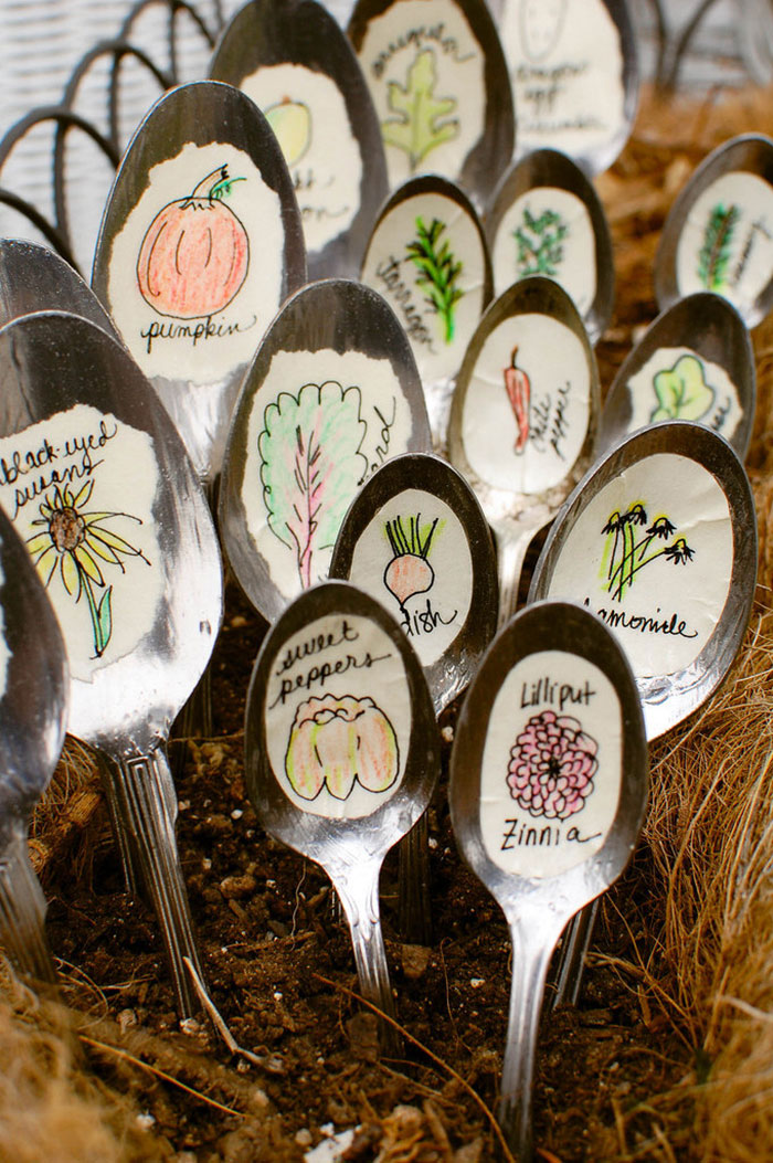 Spoon Garden Markers