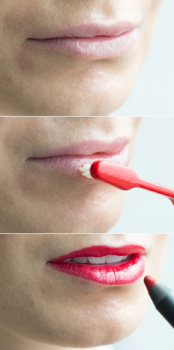 как очистить губы