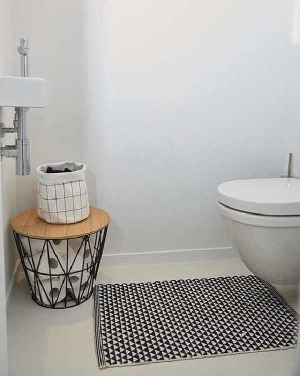 дизайн маленького туалета с раковиной