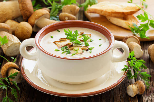 Грибной крем-суп со сливками