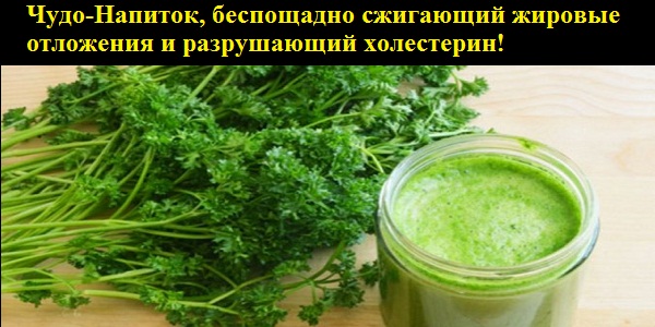Чудо-Напиток, беспощадно сжигающий жировые отложения и разрушающий холестерин!