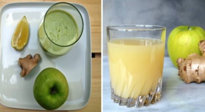 3 сока для чистки толстой кишки: яблоко, имбирь и лимон могут вывести килограммы токсинов из организма!