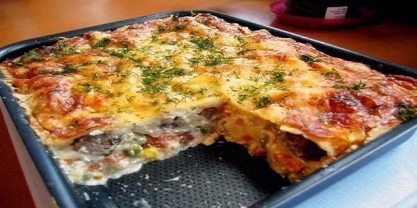 Обалденная запеканка с курицей и овощами