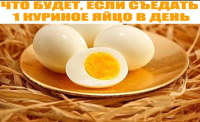 ВОТ ЧТО БУДЕТ, ЕСЛИ СЪЕДАТЬ 1 КУРИНОЕ ЯЙЦО В ДЕНЬ
